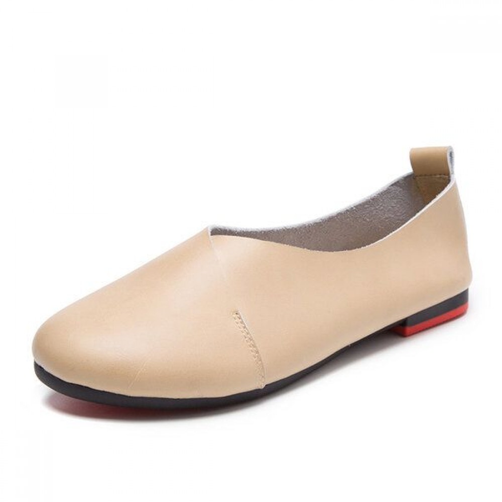 Big Size Leather Comfortable Slip On Lazy Casual Flat Shoes Big Size Leather Comfortable Slip On Lazy Casual Flat Shoes