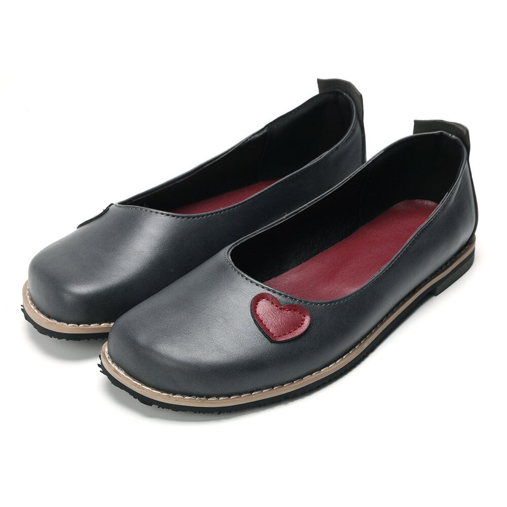 Large Size Women Casual Soft Pu Leather Round Toe Flats Large Size Women Casual Soft Pu Leather Round Toe Flats
