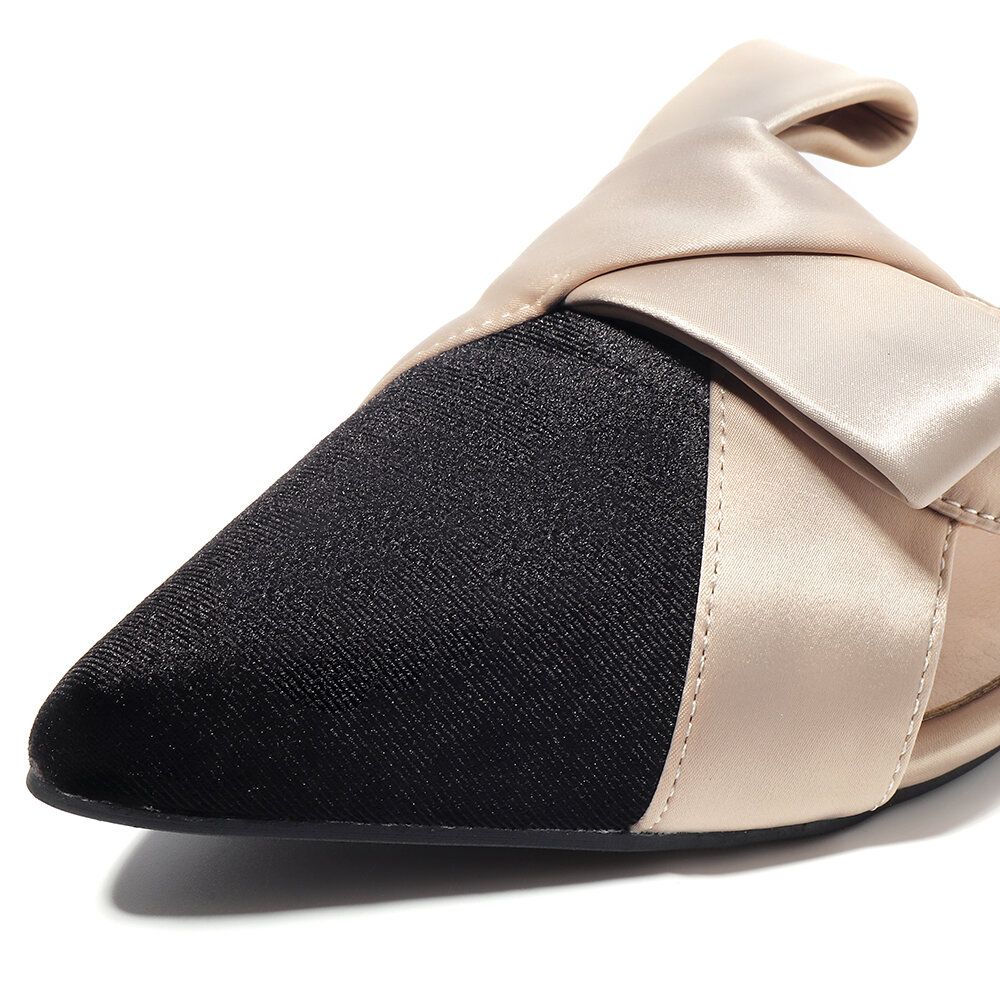 Leather Suede Pointed Toe Flats Leather Suede Pointed Toe Flats