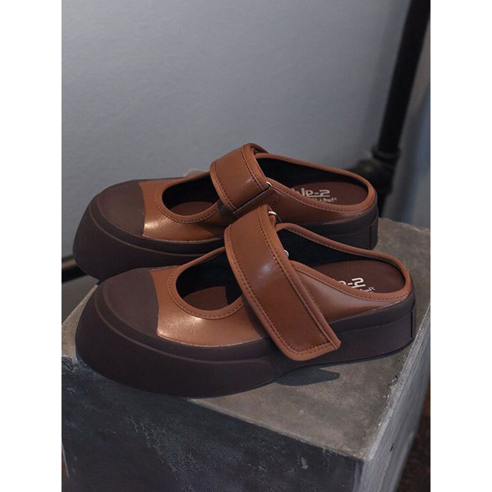 Women Halcyon Beach Vacation Comfy Hook & Loop Platform Closed Toe Slippers Women Halcyon Beach Vacation Comfy Hook & Loop Platform Closed Toe Slippers